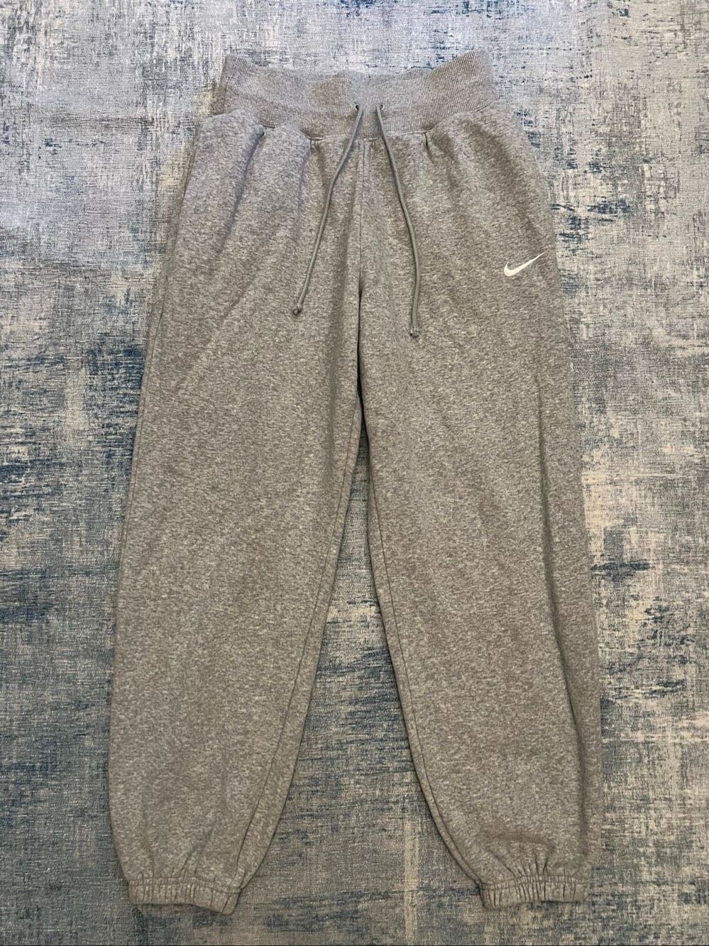 Nike Heathered Gray Phoenix Fleece High Waisted Oversized Sweatpants Small